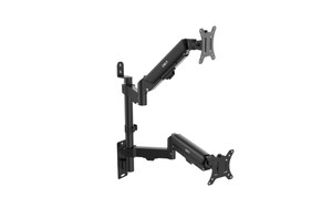 Dual Monitor Wall Mount - Gas Spring - 17"- 32" Displays up to 10 Kgs