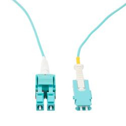 SN to LC Om4 Fiber cable connector front