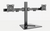 dual monitor desk mount  freestanding