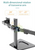 dual monitor desk mount  freestanding up to 32"
