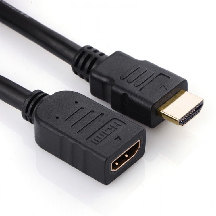 5m hdmi extension cable in black 4k60hz