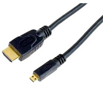 hdmi micro hdmi in black