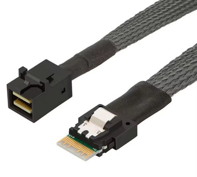 SAS Slimline SFF-8654 4i to Mini SAS HD SFF-8643 cable