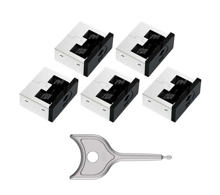 USB Port Blocker with Key - Metal 5+1 set