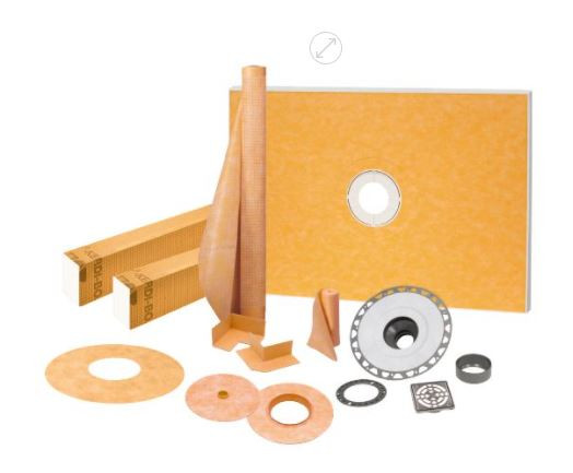 Schluter Kerdi Shower Kit 38" x 60" Milford Tile Supply in Milford, MA