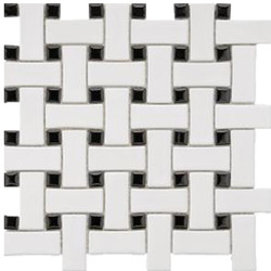 Splash Cascade Basketweave Black & White