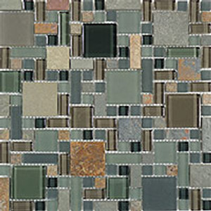 GT Glass Glass & Slate Block Random Forest Floor GS-27 GT Glass Glass & Slate Block Random Forest Floor GS-27