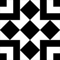 GT Glass Retro Nueve Checkers Blocks 9213