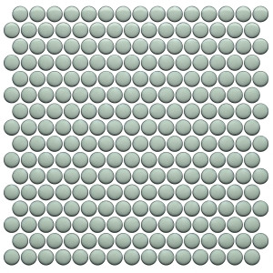 Roca CC Mosaics Plus Penny Round Bright Mint Green 12 x 12 Mosaic Roca CC Mosaics Plus Penny Round Bright Mint Green 12 x 12 Mosaic