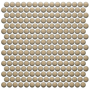 Roca CC Mosaics Plus Penny Round Bright Sand 12 x 12 Mosaic  Roca CC Mosaics Plus Penny Round Bright Sand 12 x 12 Mosaic