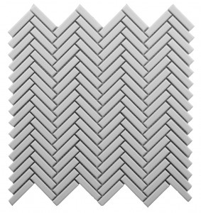 Roca CC Mosaics Plus Herringbone Bright White 12 x 12 Mosaic  Roca CC Mosaics Plus Herringbone Bright White 12 x 12 Mosaic