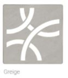 Schluter Kerdi Drain 4" Trendline Curve Greige(TSBG) KDIF4 GRK TSBG D6 For 2" Outlet