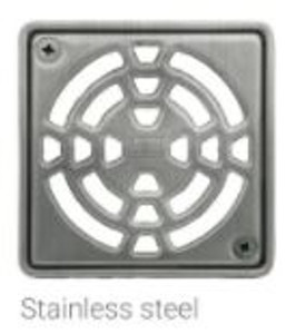 Schluter Kerdi Drain 4" Classic Stainless Steel(E) KD4 GRK E For 2" Outlet