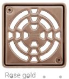 Schluter Kerdi Drain 4" Classic Rose Gold(ERG) KD4 GRK ERG For 2" Outlet