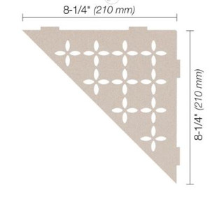 Schluter Shelf-E Triangular Floral Cream SES1 D5 TSC