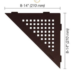 Schluter Shelf-E Triangular Square Bronze SES1 D3 TSOB