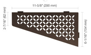 Schluter Shelf-E Quadrilateral Floral Bronze SES3 D5 TSOB