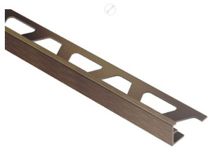 Schluter Jolly 10' Brushed Antique Bronze Profile Schluter Jolly 10' Brushed Antique Bronze Profile
