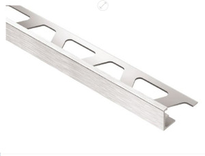 Schluter Jolly 8' Brushed Chrome Profile Schluter Jolly 8' Brushed Chrome Profile