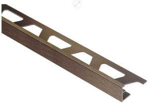 Schluter Jolly 8' Brushed Antique Bronze Profile Schluter Jolly 8' Brushed Antique Bronze Profile