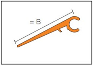Schluter Reno-VB Satin Aluminum Variable Transition Arm Schluter Reno-VB Satin Aluminum Variable Transition Arm