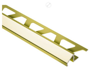 Schluter Reno-U 8' Bright Brass Profile Schluter Reno-U 8' Bright Brass Profile