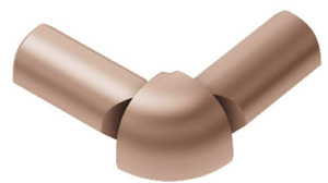 Schluter Rondec Double-Leg 90 Degree Outside Corner Satin Copper Schluter Rondec Double-Leg 90 Degree Outside Corner Satin Copper
