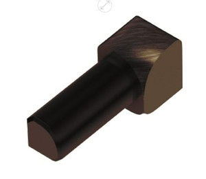 Schluter Rondec 90 Degree Inside Corner Brushed Antique Bronze Schluter Rondec 90 Degree Inside Corner Brushed Antique Bronze