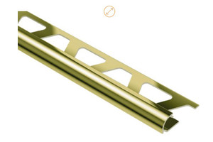 Schluter Rondec 8' Polished Brass Profile Schluter Rondec 8' Polished Brass Profile