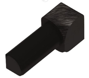Schluter Rondec 90 Degree Inside Corner Brushed Black Schluter Rondec 90 Degree Inside Corner Brushed Black