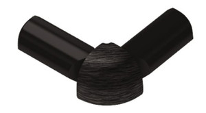 Schluter Rondec Double-Leg 90 Degree Outside Corner Brushed Black Schluter Rondec Double-Leg 90 Degree Outside Corner Brushed Black