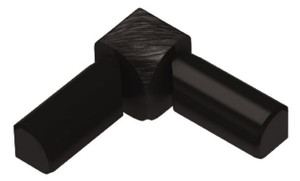 Schluter Rondec Double-Leg 90 Degree Inside Corner Brushed Black Schluter Rondec Double-Leg 90 Degree Inside Corner Brushed Black