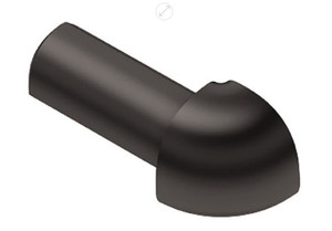 Schluter Rondec PVC 90 Degree Outside Corner Black Schluter Rondec PVC 90 Degree Outside Corner Black