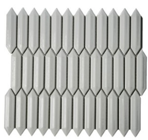 Roca CC Mosaics Plus 3D Picket Bright White 12 x 12 Mosaic  Roca CC Mosaics Plus 3D Picket Bright White 12 x 12 Mosaic