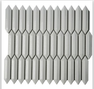 Roca CC Mosaics Plus 3D Picket Matte White 12 x 12 Mosaic  Roca CC Mosaics Plus 3D Picket Matte White 12 x 12 Mosaic