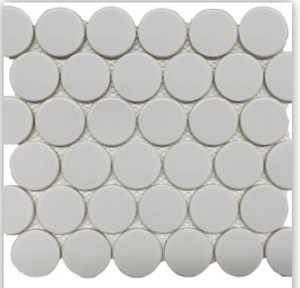 Roca CC Mosaics Plus 2" Dots Bright White 12 x 12 Mosaic  Roca CC Mosaics Plus 2" Dots Bright White 12 x 12 Mosaic