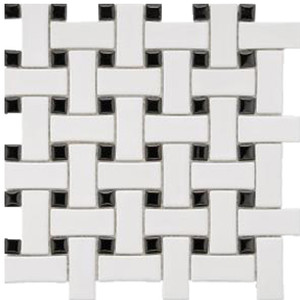 Splash Cascade Basketweave Black & White Splash Cascade Basketweave Black & White