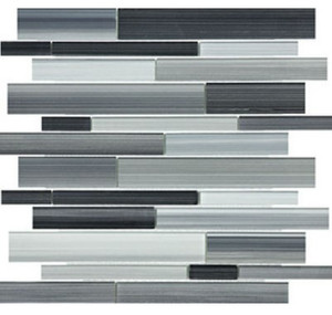 Anatolia Bliss Fusion Glass Random Strip Carbon