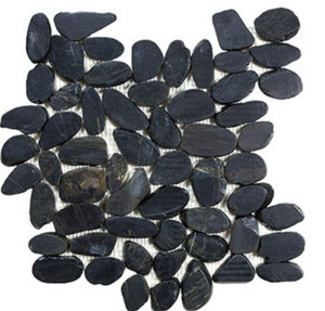 Anatolia Bliss Flat Stone Pebble Black
