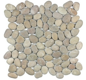 Anatolia Bliss Round Stone Pebble Driftwood Tan
