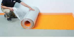 Schluter Ditra-Heat-PS Peel & Stick Floor Warming w/ Sound & Thermal Break