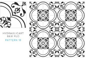 Valmori Hydraulicart B&W Floreal Pattern 10