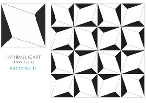 Valmori Hydraulicart B&W Floreal Pattern 13