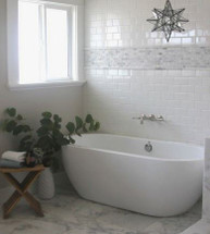 Decorating on a Budget: Mixing High End with Low End Tile