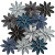 GT Glass Bouquette Hydrangea Thicket BQT-676