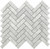 Roca Rockart Herringbone Marble 12 x 12 Mosaic 