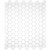 Roca CC Mosaics Hexagon 1" White 12 x 12 Matte Mosaic 