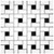 Roca CC Mosaics Pinwheel White & Black Dot Matte 12 x 12 Mosaic