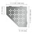 Schluter Shelf-E Pentagonal Floral Stainless Steel SES2 D5 EB