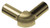 Schluter Rondec Double-Leg 90 Degree Outside Corner Brushed Brass